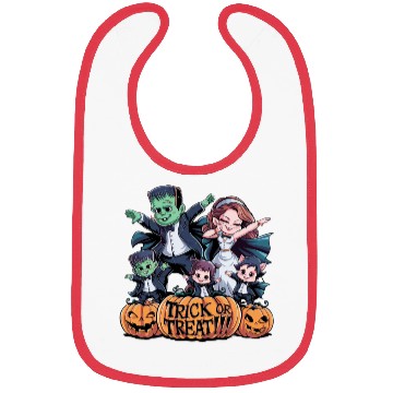 Discover halloween Franken n Werewolf family Bibs