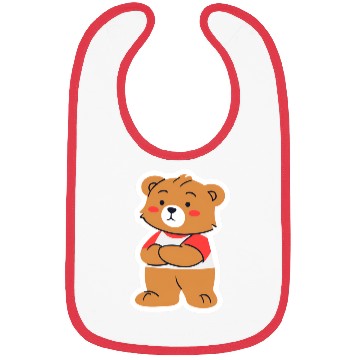 Discover A nostalgic picture of a teddy bear Bibs