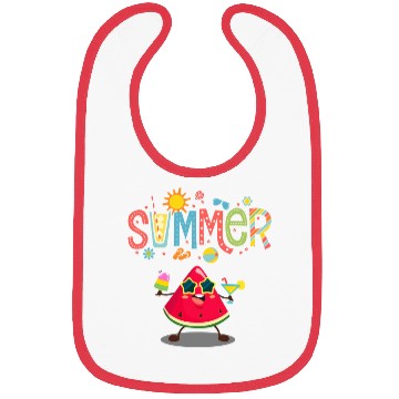Discover Summer Vibes: Fresh Watermelon Design! Bibs