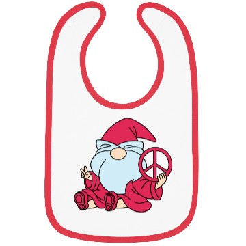 Discover Peace Gnome Gnomes Dwarves Bibs