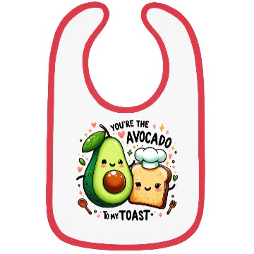 Discover Happy Avocado Toast - Cute and Funny Bibs