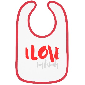 Discover I Love Family Bibs
