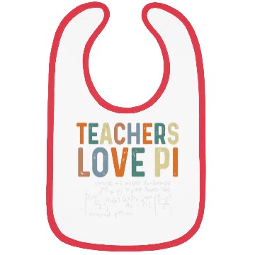 Discover Funny Pi Day Math Teacher Bibs 3.14 Pi Symbol