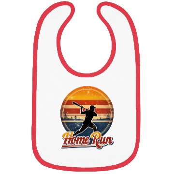 Discover Silhouette Baseball Player Home Run Streetwear Bibs