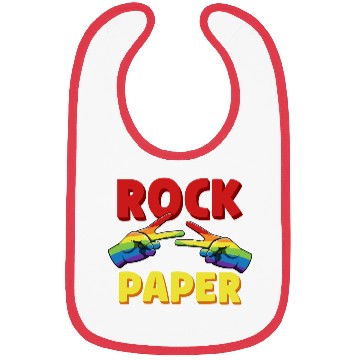 Discover LGBT Rock Paper Lesbian Equality Rainbow Gay Pride Bibs