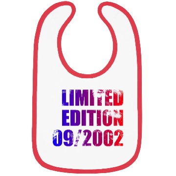 Discover 22nd birthday Limited Edition 09/2002 Bibs