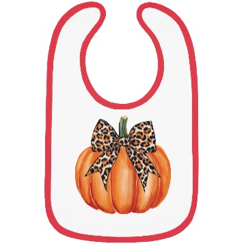 Discover bow pumpkin fall Bibs