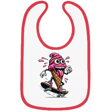 Discover Crazy Skater Ice Cream Bibs