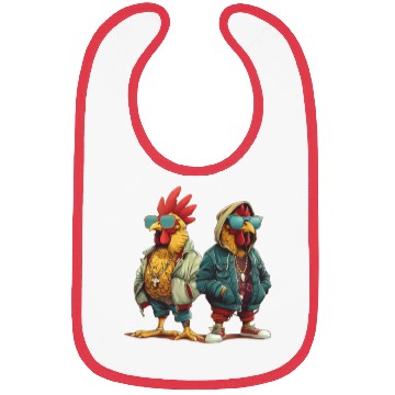 Discover Streetwear-clad chickens with style Bibs