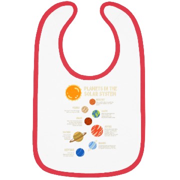 Discover Colorful Solar System Planets Space Science Bibs