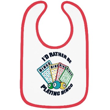 Discover I'd Rather Be Playing Bingo Professional Caller Bibs