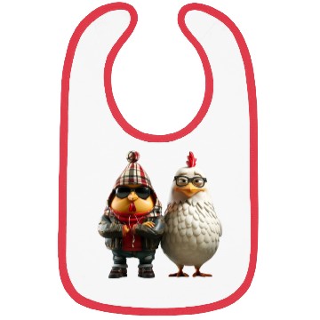 Discover Hip chickens in cool streetwear Bibs