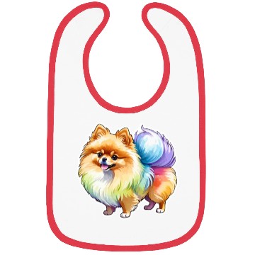 Discover Pomeranian Watercolor Bibs