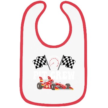 Discover Pit Crew Racing Car Lover Bibs