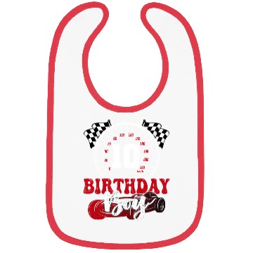 Discover Race Car 10th Birthday Boy Party Pit Crew Bibs