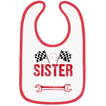 Discover Birthday Party Racing Family Sister Pit Crew Bibs