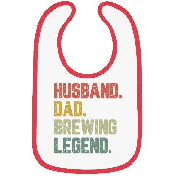 Discover Husband Dad Brewing Legend Funny Father Bibs