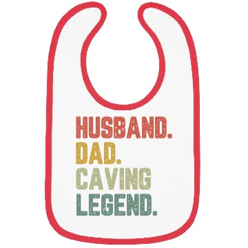 Discover Husband Dad Caving Legend Funny Father Bibs