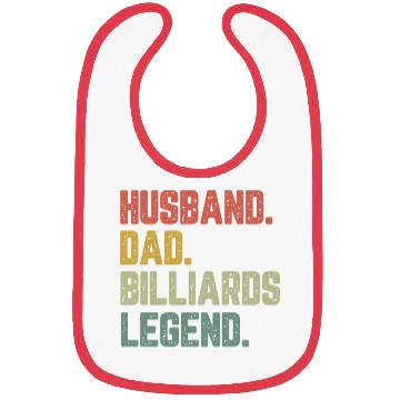Discover Husband Dad Billiards Legend Funny Father Bibs