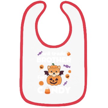 Discover Shiba Inu Halloween Trade Brother For Candy Bibs