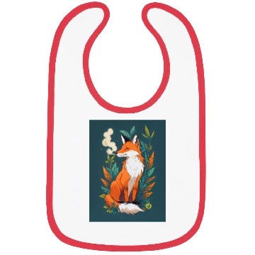 Discover Fox smoking weed Bibs