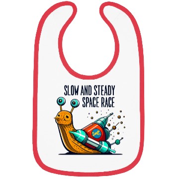 Discover slom and steady space race Bibs