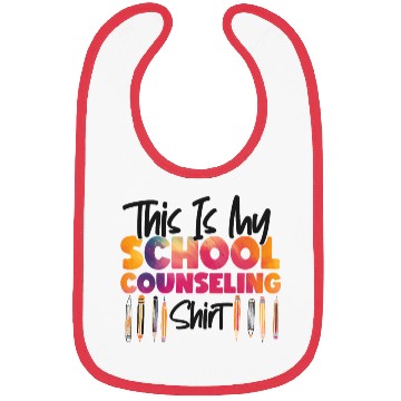 Discover School Counselor Watercolor This Bibs