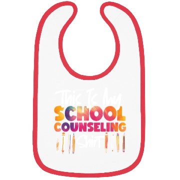 Discover School Counselor Watercolor This Bibs