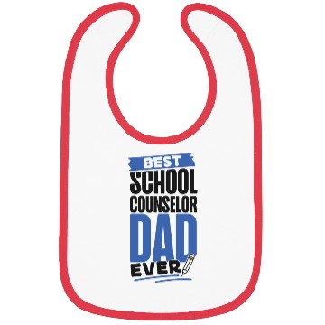 Discover School Counselor Dad Best School Bibs