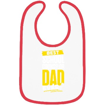 Discover School Counselor Dad Best School Bibs