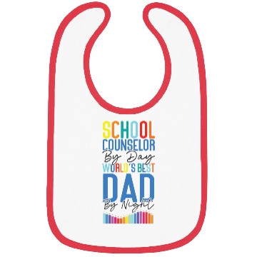 Discover School Counselor Dad School Bibs