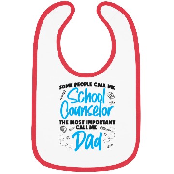 Discover School Counselor Dad Some People Bibs