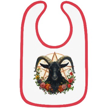 Discover Goat Lucifer Occult Devil Satan For a Heavy Metal Bibs