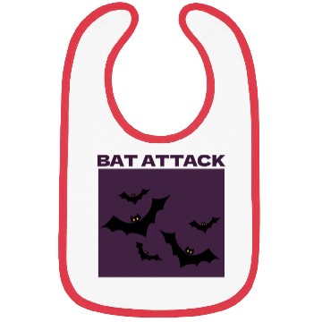 Discover Bat Attack Spooky Halloween Bibs