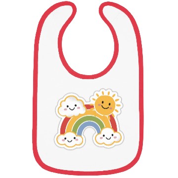 Discover Rainbow Bright Bibs