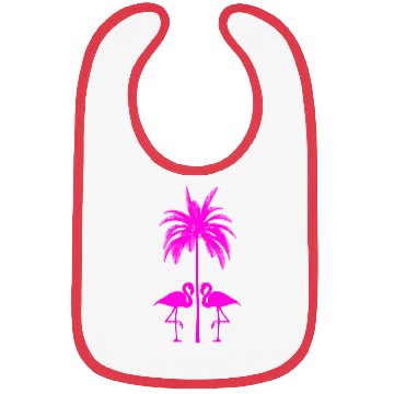 Discover PINK FLAMINGO NATURE Bibs
