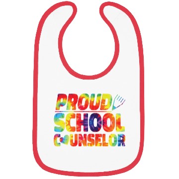 Discover School Counselor Tie Dye Proud Bibs