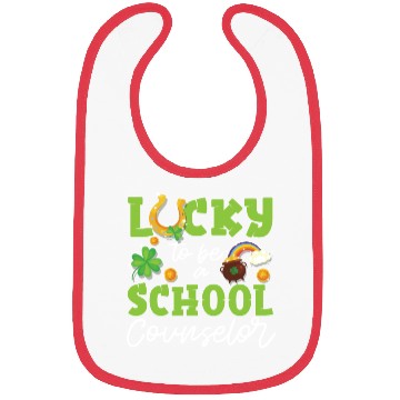 Discover School Counselor St Patricks Day Bibs