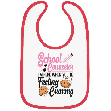 Discover School Counselor Pun Cookie School Bibs