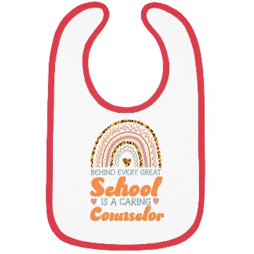 Discover School Counselor Rainbow Behind Bibs