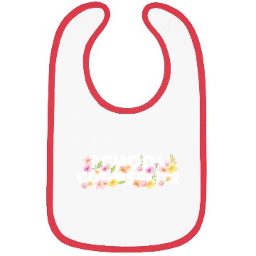 Discover School Counselor Flower Floral Bibs