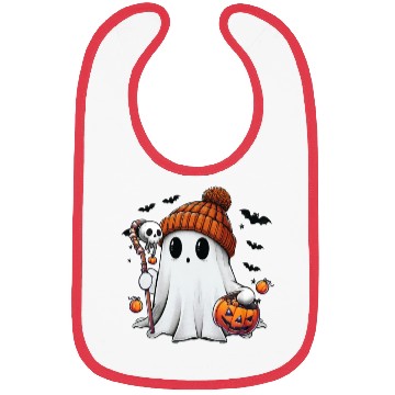 Discover Bruh Ghost Halloween Bibs