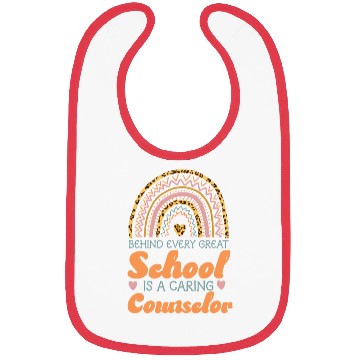 Discover School Counselor Rainbow Behind Bibs