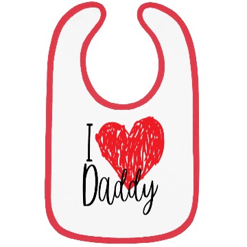 Discover I love Daddy gift Bibs