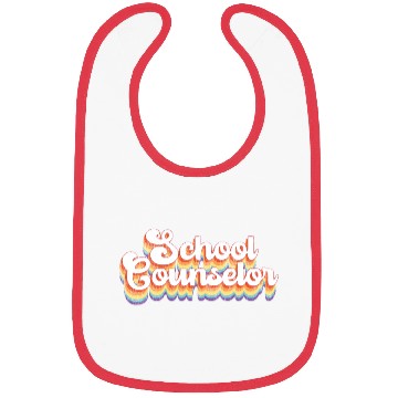 Discover School Counselor Retro Vintage Bibs