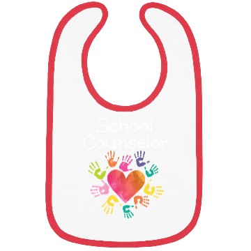 Discover School Counselor Heart Bibs