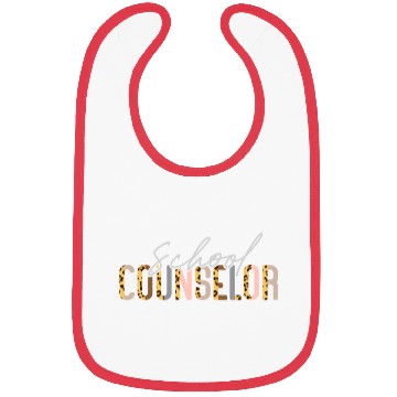 Discover School Counselor Leopard Cheetah Bibs