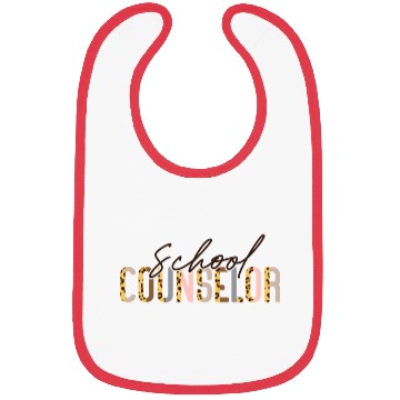 Discover School Counselor Leopard Cheetah Bibs