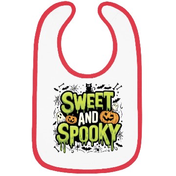 Discover Sweet and Spooky - Sweet Halloween Saying Bibs