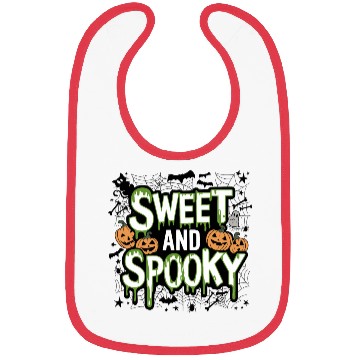 Discover Sweet and Spooky - Sweet Halloween Saying Bibs